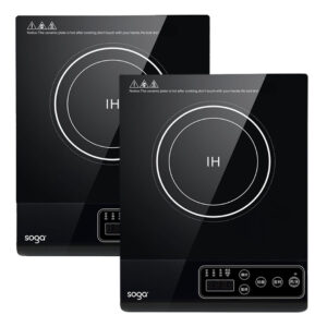 SOGA 2X 35.5cm Cooktop Electric Smart Induction Cook Top Portable Kitchen Cooker Cookware, Electronics & appliances, appliances, large appliances, cooktops, induction cooktops,  - NZ DEPOT 1