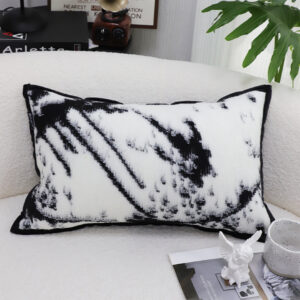 SOGA 2X 35cm Throw Pillow Black and White Leopard Thick Premium Polyester Fiber for Home Decor, Furniture, Living Room Furniture, Occasional Chairs, , ,  - NZ DEPOT 2