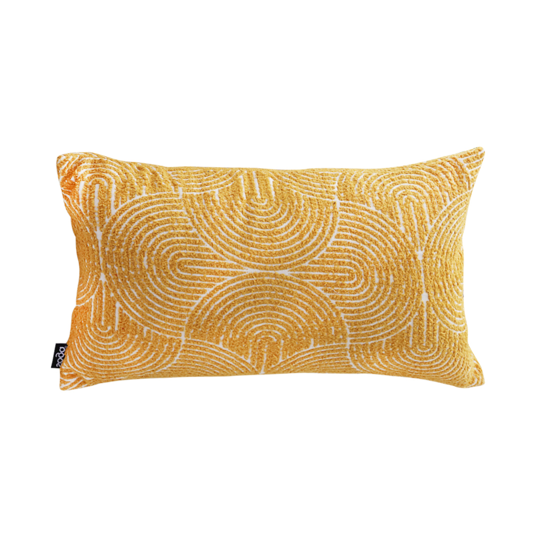 SOGA 35cm Mustard Yellow Throw Pillow Geometric Indoor and Outdoor Corded for Home Decor, Furniture, Living Room Furniture, Occasional Chairs, , ,  - NZ DEPOT 1