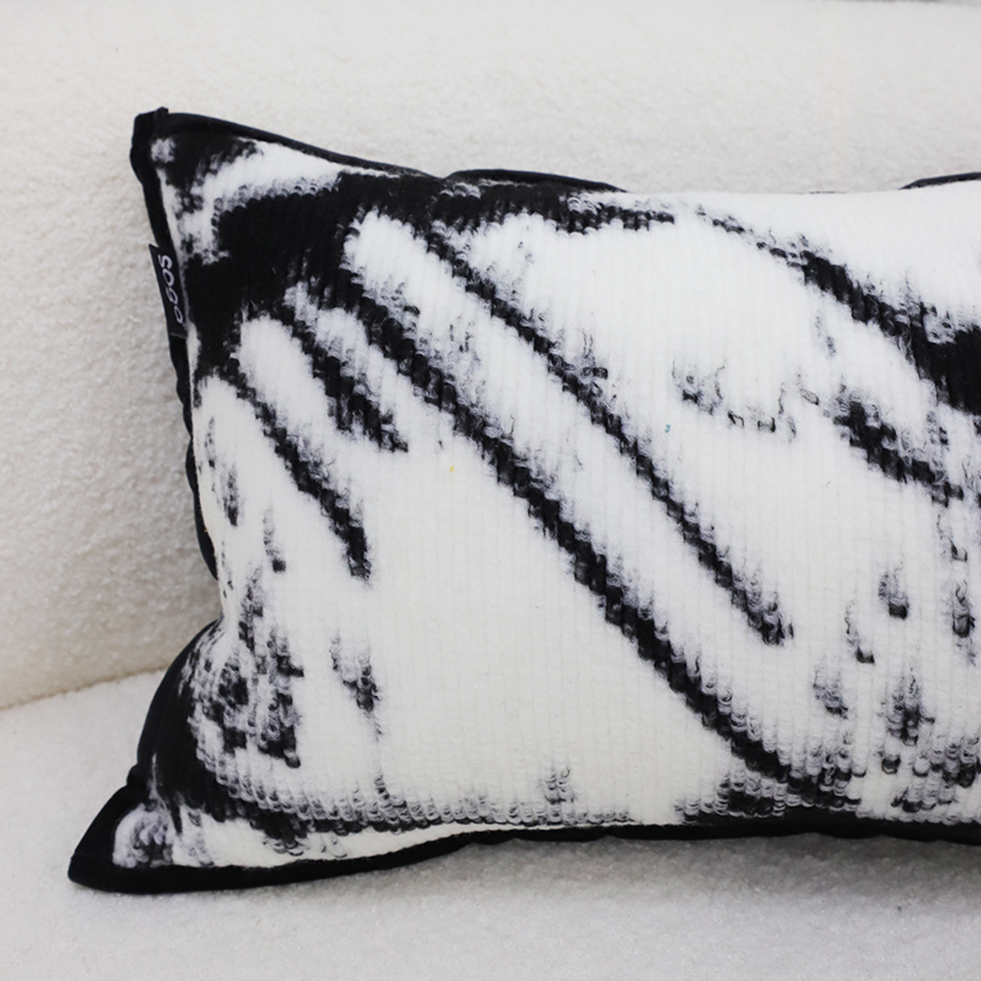 SOGA 35cm Throw Pillow Black and White Leopard Thick Premium Polyester Fiber for Home Decor, Furniture, Living Room Furniture, Occasional Chairs, , ,  - NZ DEPOT 3