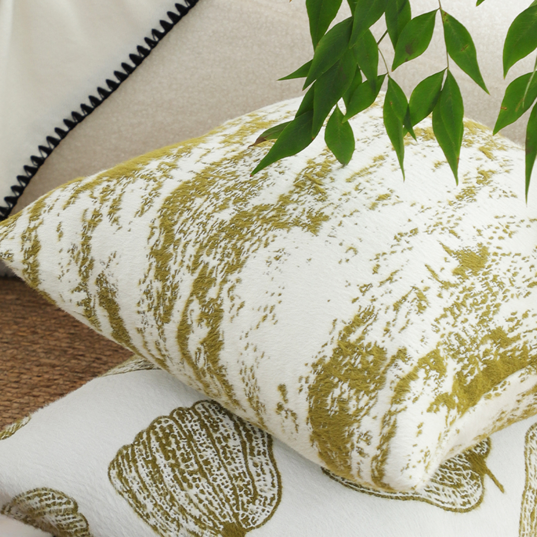 SOGA 50cm Throw Pillow White and Olive Green Deluxe Polyester Fiber and Cotton for Home Decor, Furniture, Living Room Furniture, Occasional Chairs, , ,  - NZ DEPOT 6