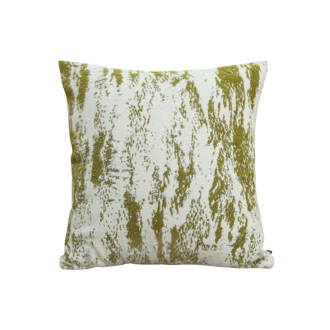 SOGA 50cm Throw Pillow White and Olive Green Deluxe Polyester Fiber and Cotton for Home Decor, Furniture, Living Room Furniture, Occasional Chairs, , ,  - NZ DEPOT 1