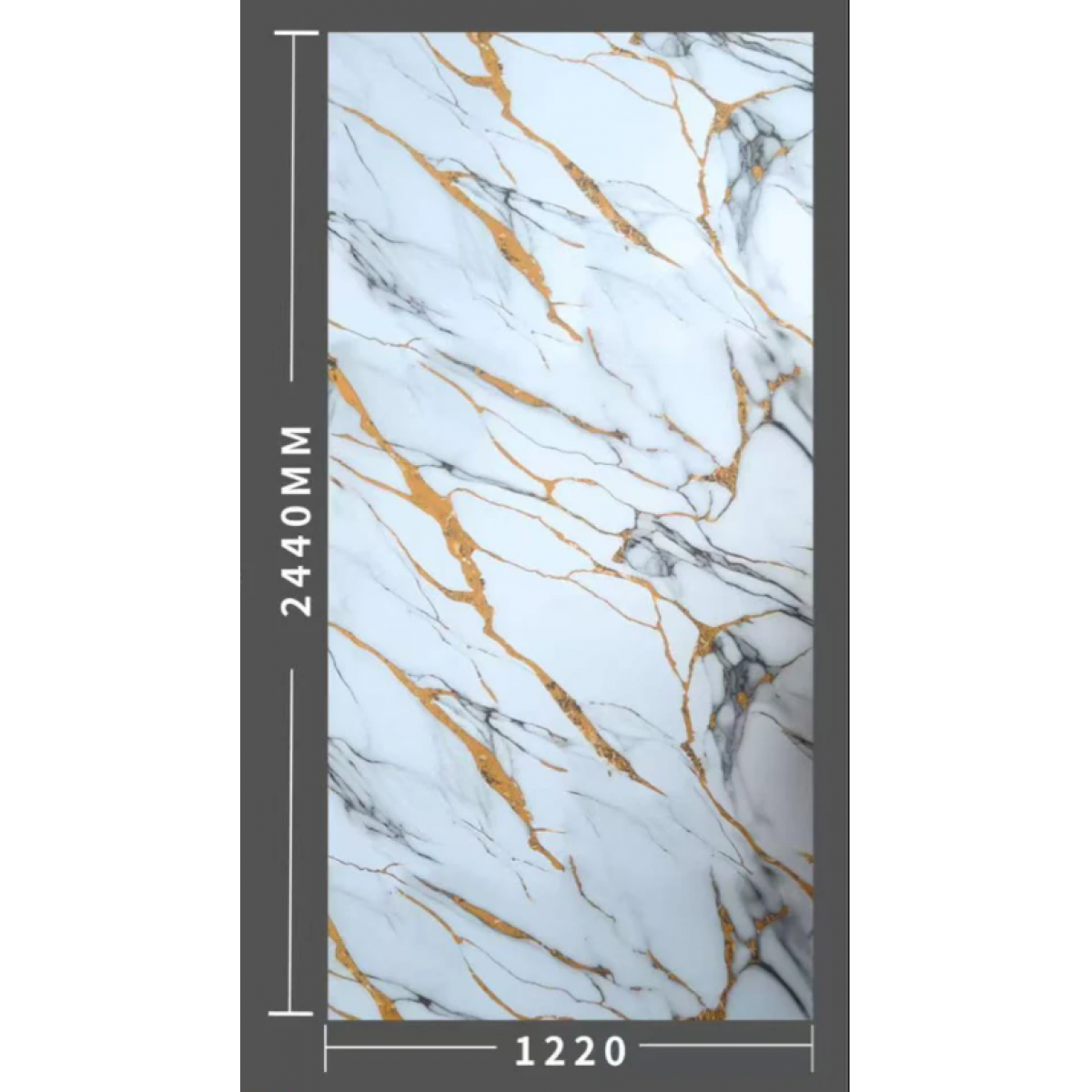 PVC UV Marble Stone Board - Salter Color, Waterproof decorative sheet - NZ DEPOT