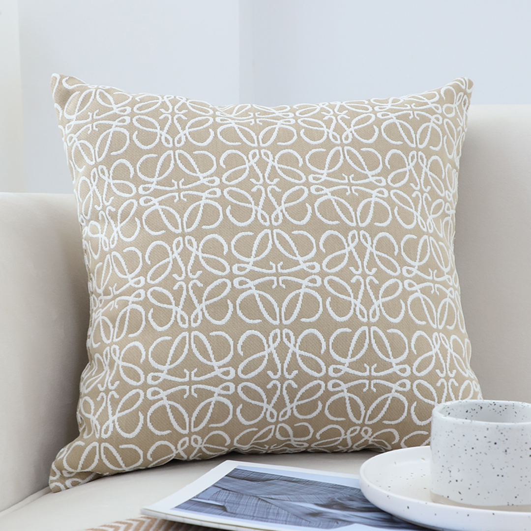 SOGA 2X 50cmThrow Pillow White and Beige Geometric Pattern Accent for Home Decor, Furniture, Living Room Furniture, Occasional Chairs, , ,  - NZ DEPOT 3