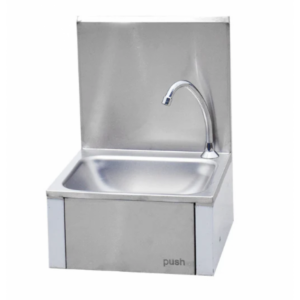 Stainless Steel HIGH BACK KNEE PUSH SINK first choice in the kitchen, Hand Basin - NZ DEPOT