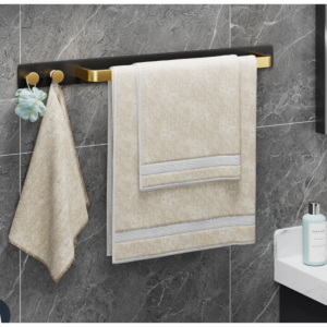 Towel Rail with Hook Perforation Three Rod Storage Rack, Bathroom accessories - NZ DEPOT